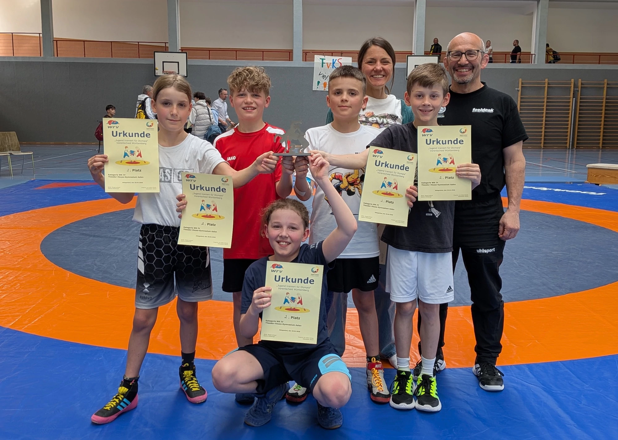 Titelbild: Teilnahme am Bundeswettbewerb Jugend trainiert für Olympia Ringen 