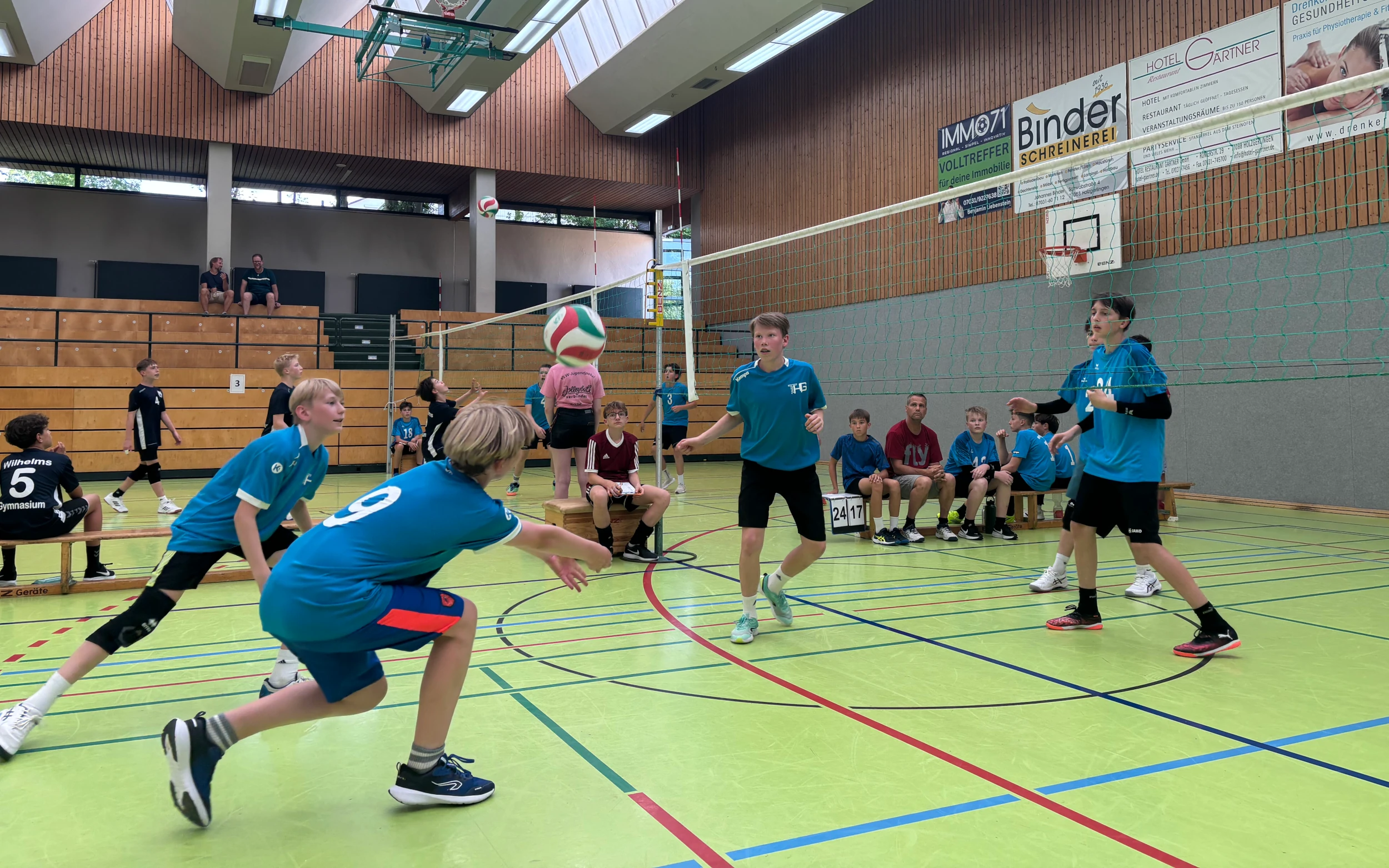 Bild 5: THG-Volleyballer erreichen das Landesfinale!