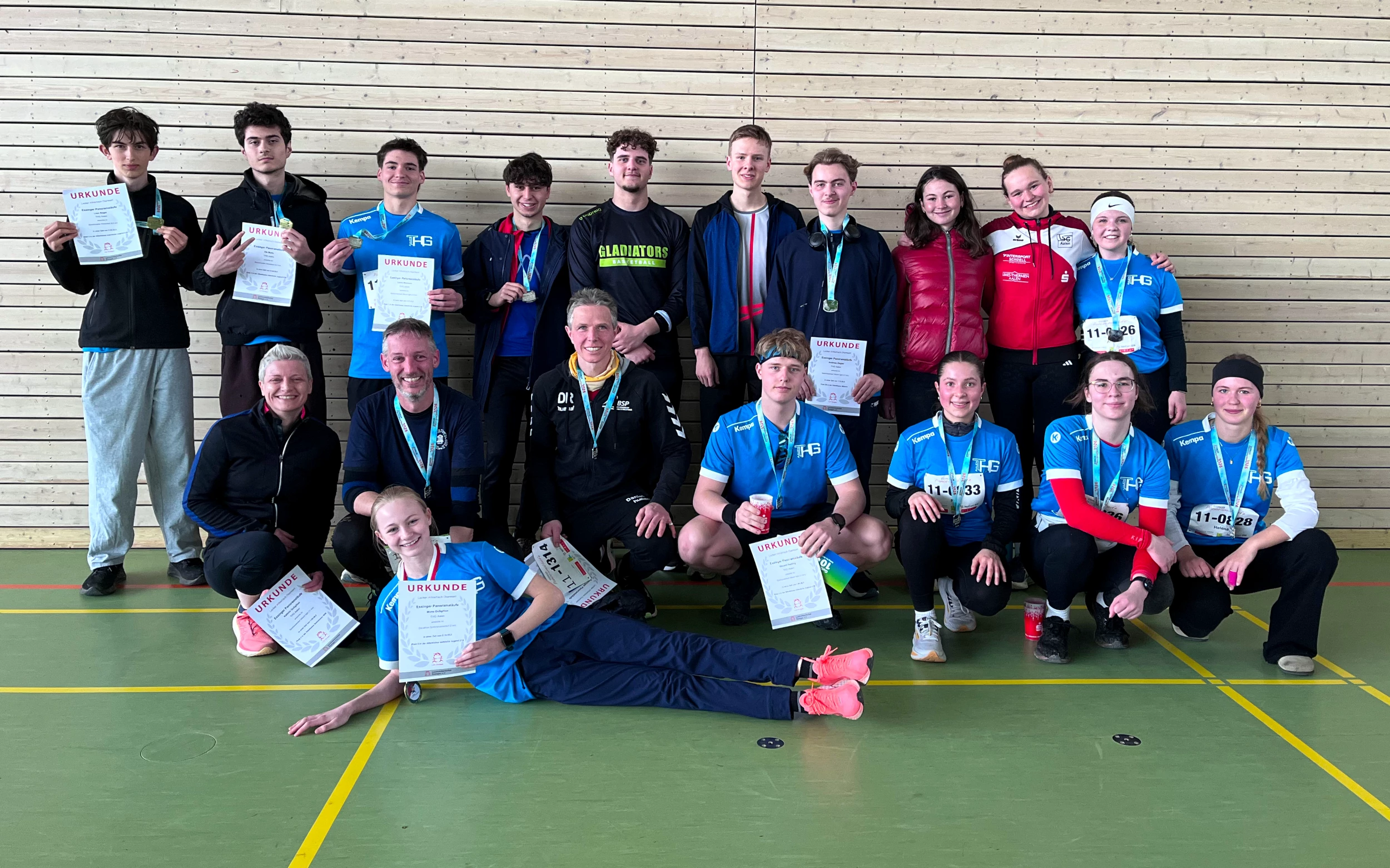 Bild 1: Auftakt zum THG-Lauf-Cup bei den Panoramaläufen in Essingen!