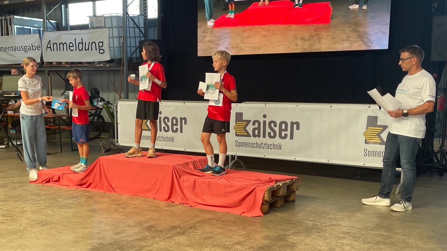 Bild 4: Erfolgreiche 1. Etappe des Laufcups am THG Aalen